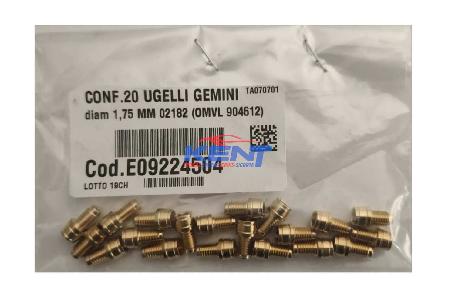 KIT LPG ELK. MLZ. KALİBRASYON UCU NOZUL GEMİNİ 1,75