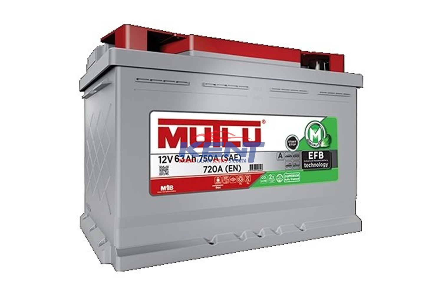 Mutlu Akü 12V 63AH EFB