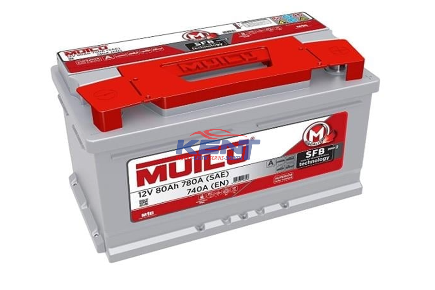 Mutlu Akü 12V 80 AH (Alçak)