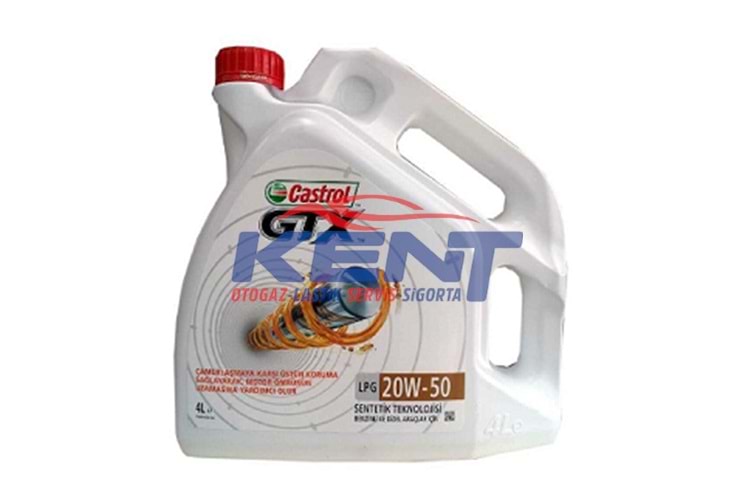 Castrol GTX LPG Motor Yağı 4 lt 20/50