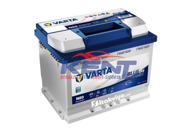 Varta Akü 12V N60 60AH EFB