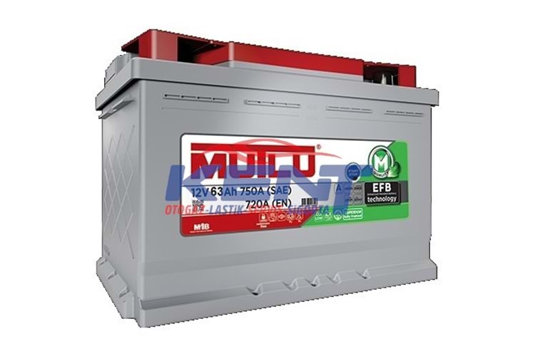 Mutlu Akü 12V 63AH EFB